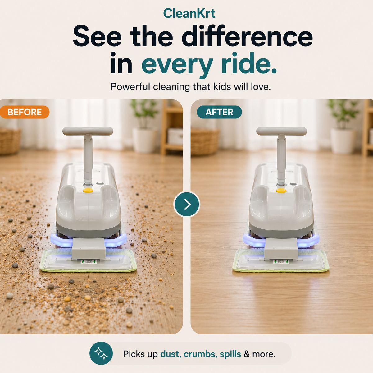 CleanKrt: Mini Cleaning Kart